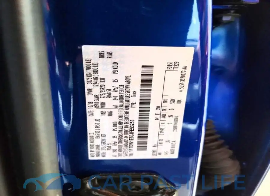 1FTEW1E50JFE53256# 12