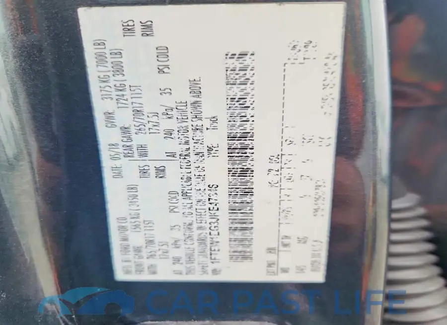 1FTEW1EG3JKE47346# 12