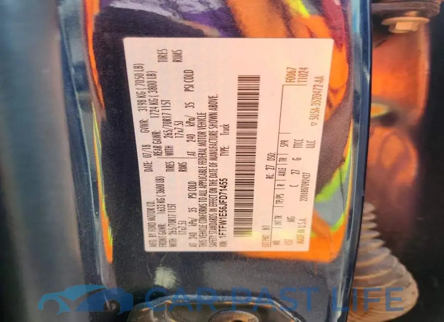 1FTFW1E56JFD71455# 12