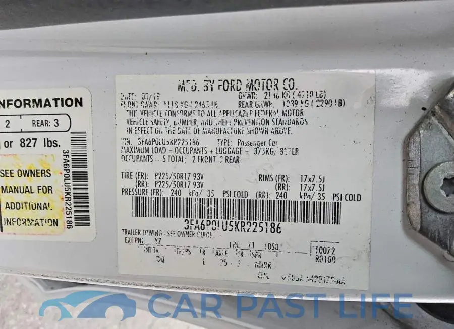 3FA6P0LU5KR225186# 12