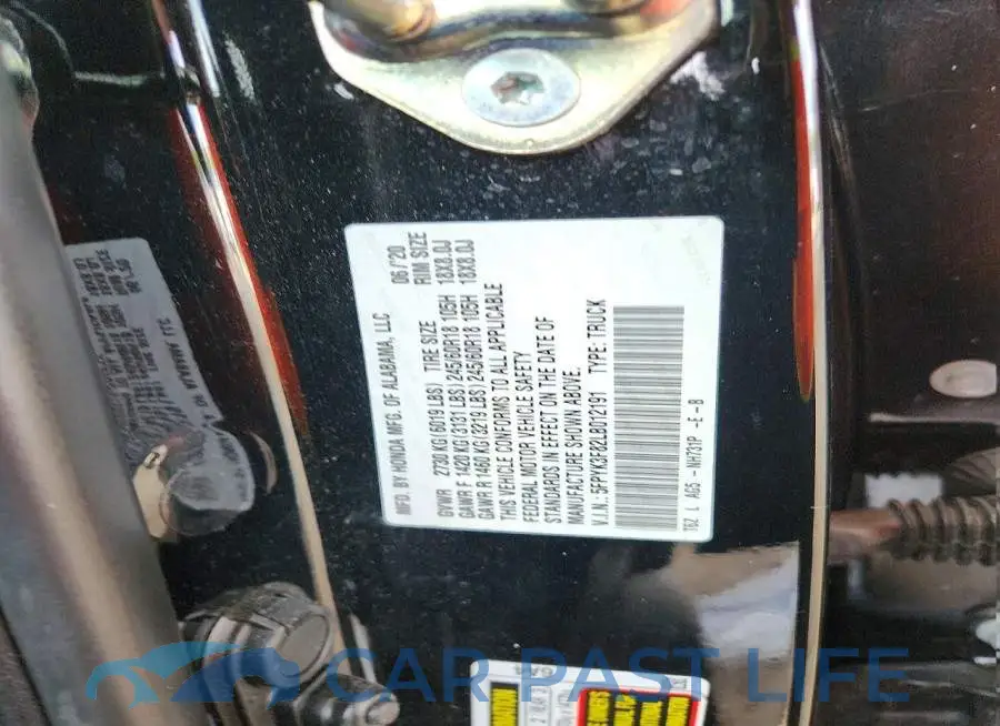 5FPYK3F82LB012191# 13