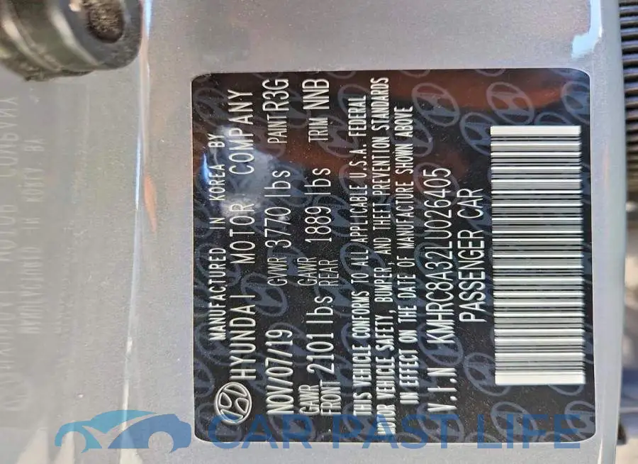 KMHRC8A32LU026405# 14