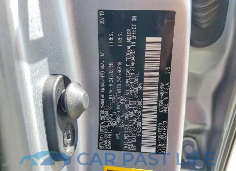5TDBGRFH1KS075683# 13