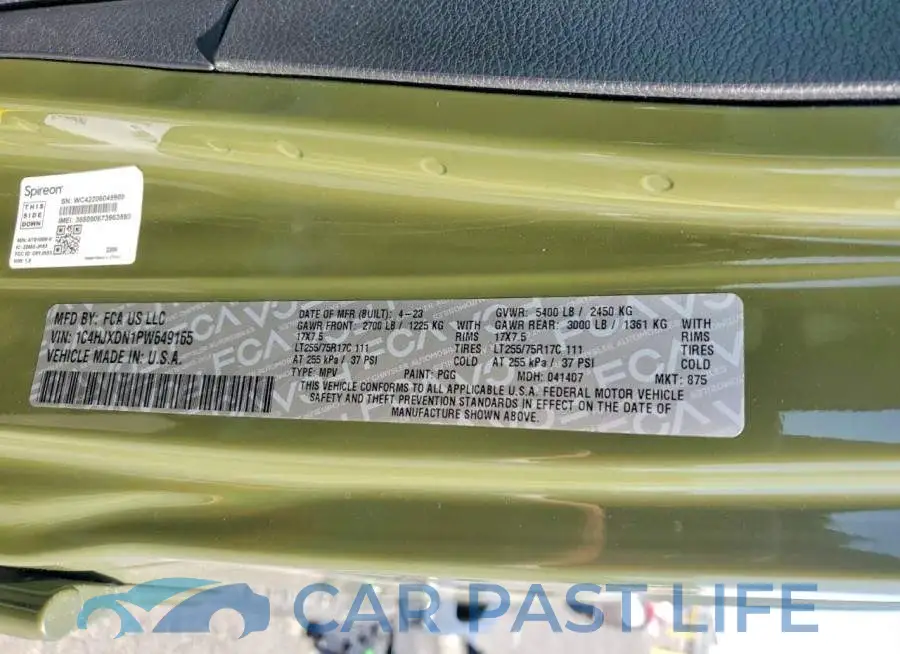 1C4HJXDN1PW649165# 14