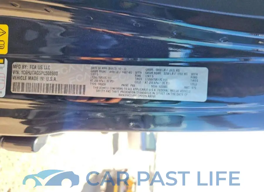 1C6HJTAG5PL508980# 12