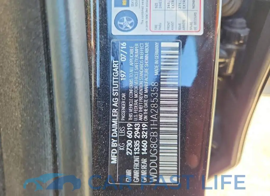 WDDUG8CB1HA285358# 12