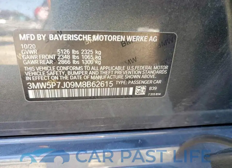3MW5P7J09M8B62615# 13