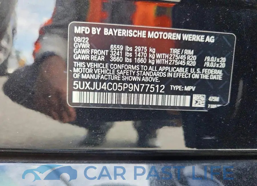 5UXJU4C05P9N77512# 13