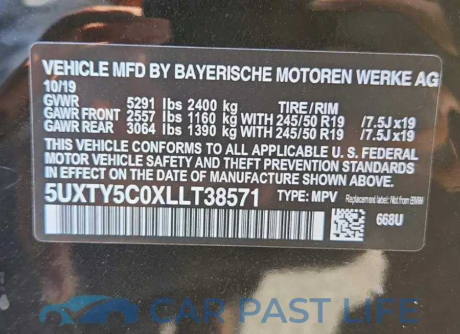 5UXTY5C0XLLT38571# 14