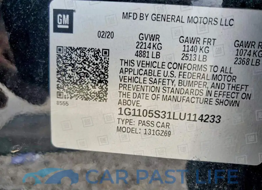 1G1105S31LU114233# 13