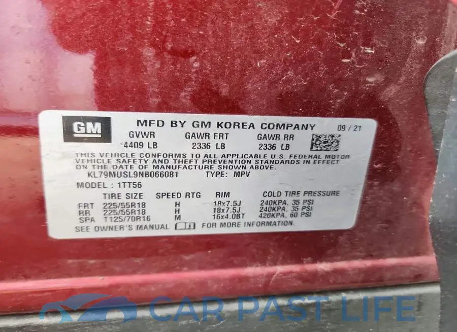 KL79MUSL9NB066081# 13