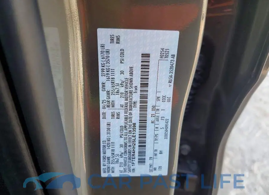 1FTER4HH2SLE13598# 12