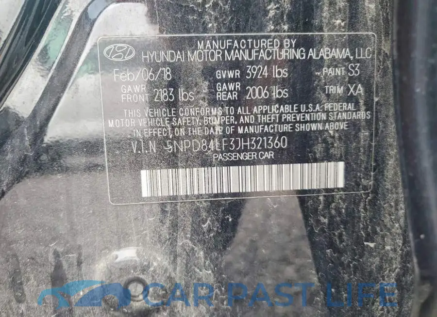 5NPD84LF3JH321360# 12