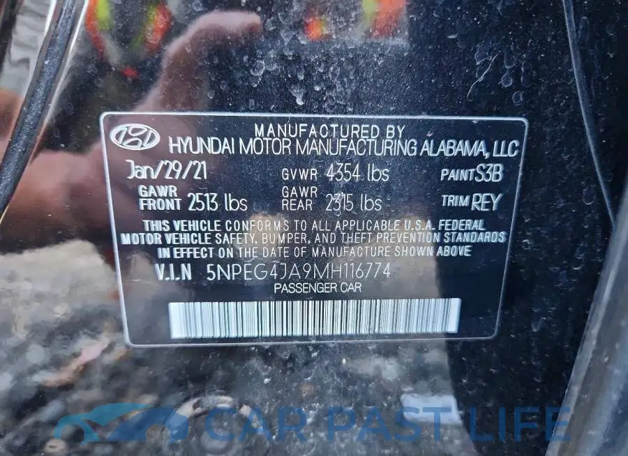 5NPEG4JA9MH116774# 13