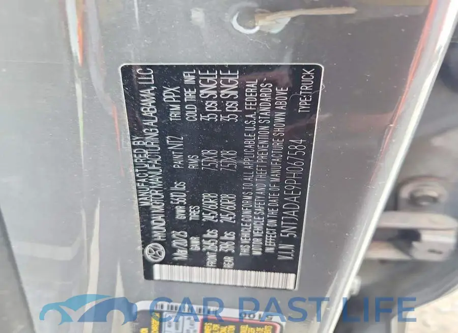 5NTJADAE9PH067584# 12
