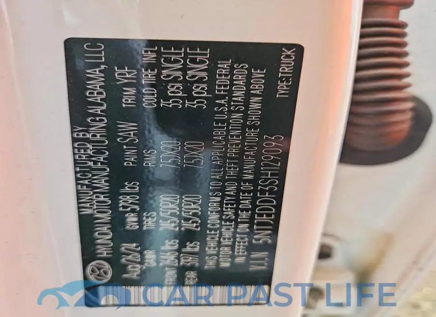 5NTJEDDF3SH129093# 12