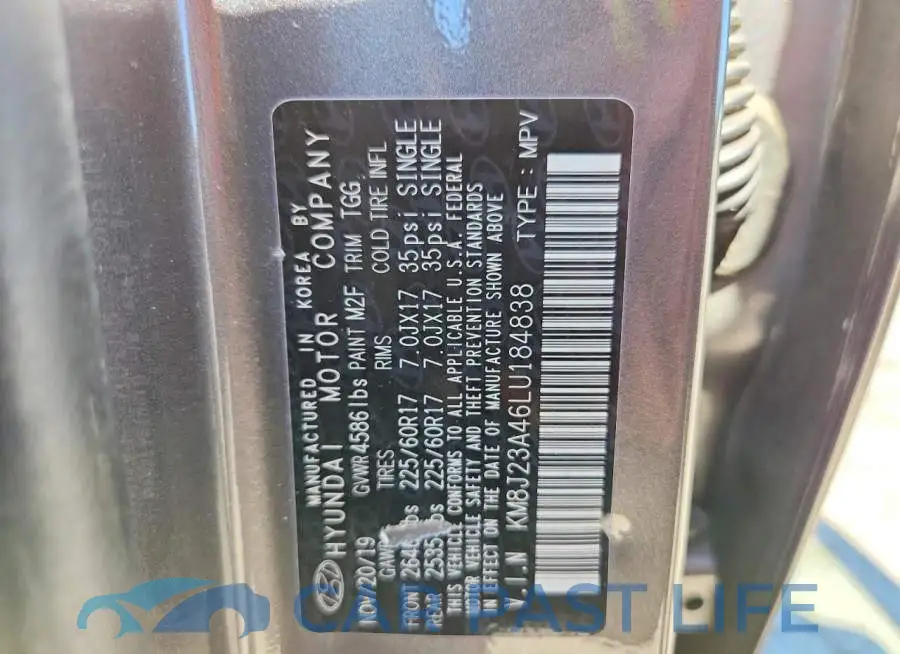 KM8J23A46LU184838# 13
