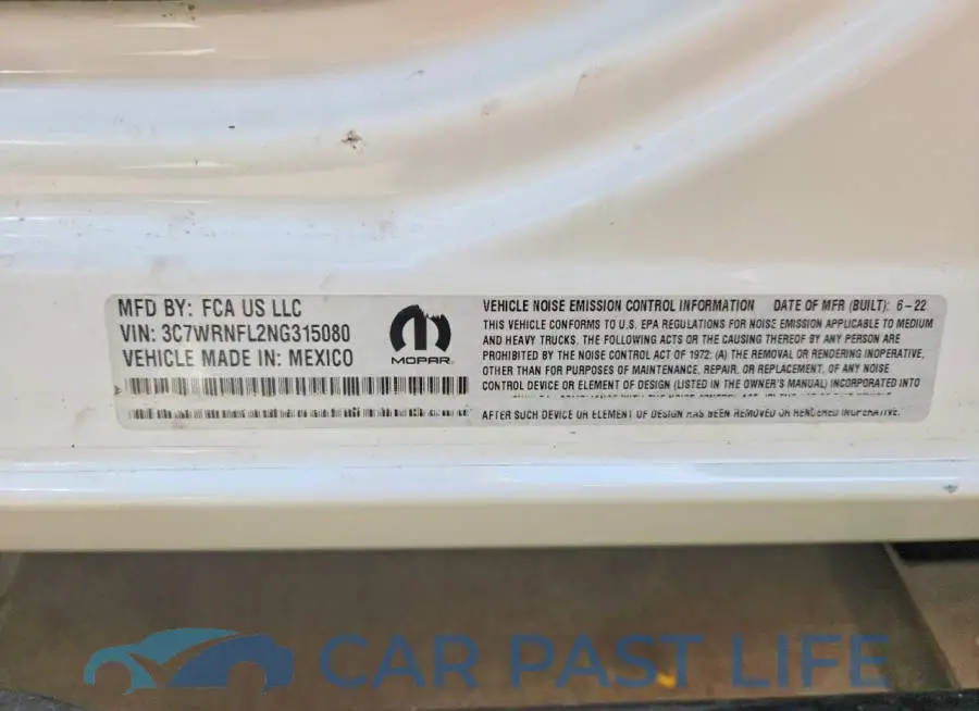 3C7WRNFL2NG315080# 12