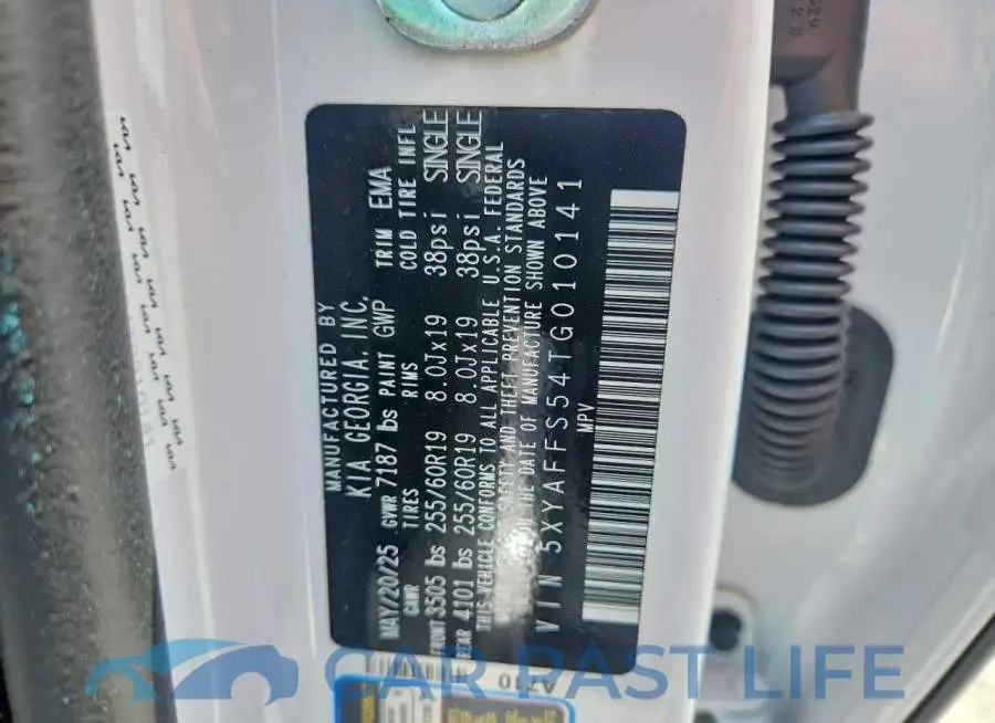 5XYAFFS54TG010141# 13