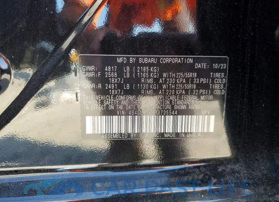 4S4GUHM6XR3735544# 13