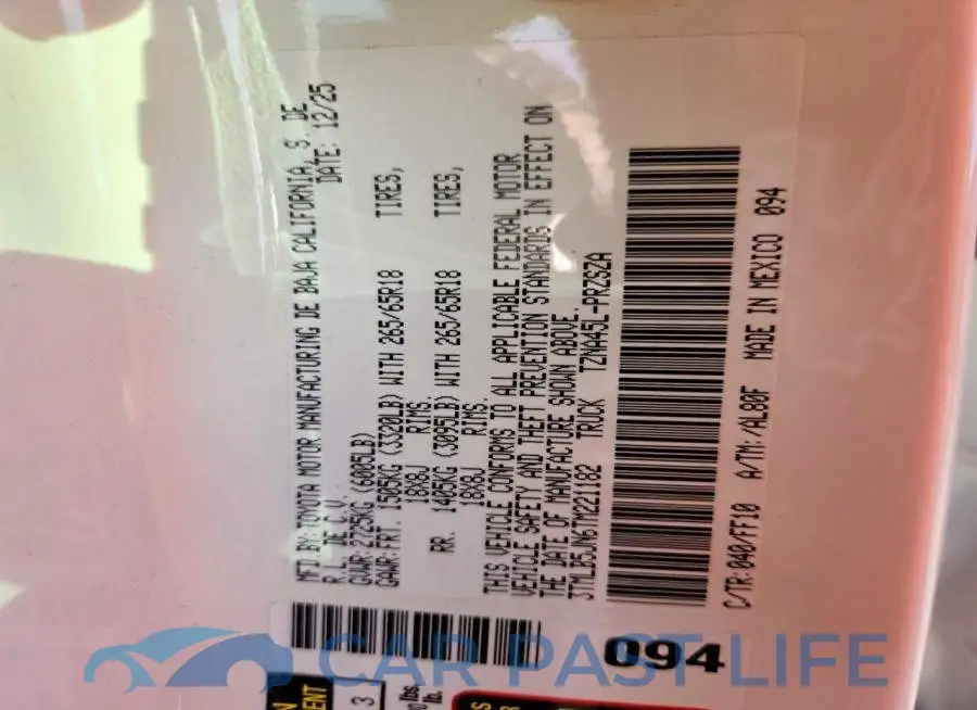 3TMLB5JN6TM221182# 12