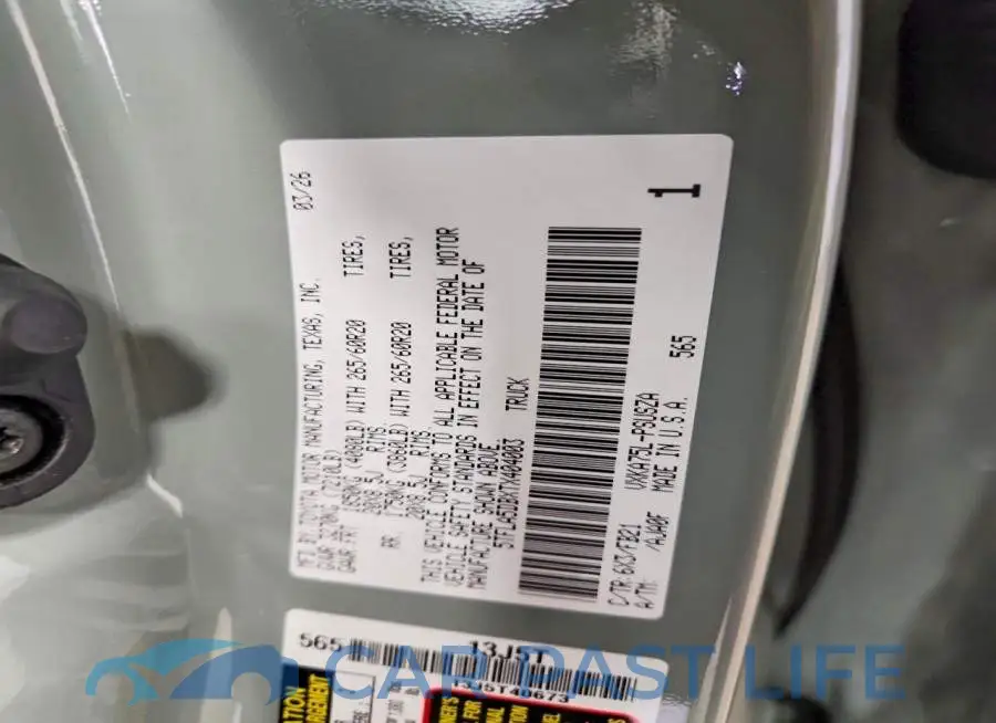 5TFLA5DBXTX404003# 12