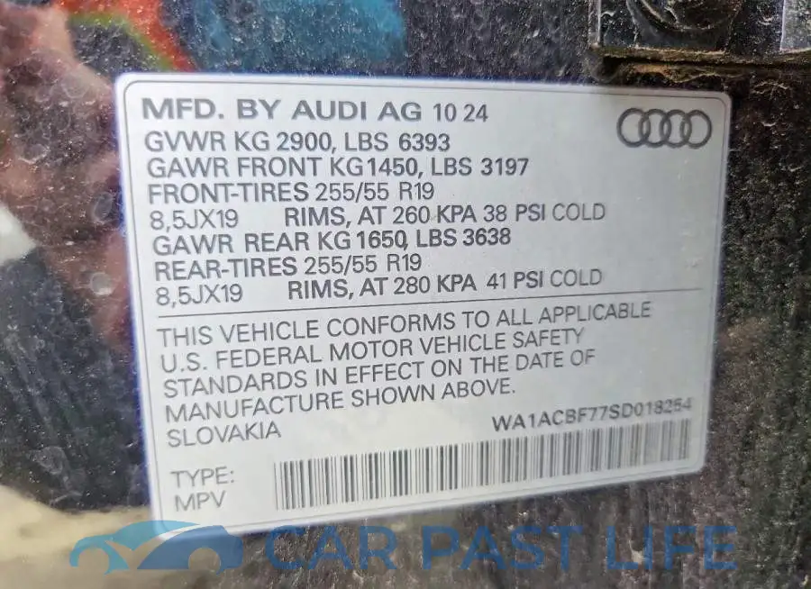 WA1ACBF77SD018254# 13