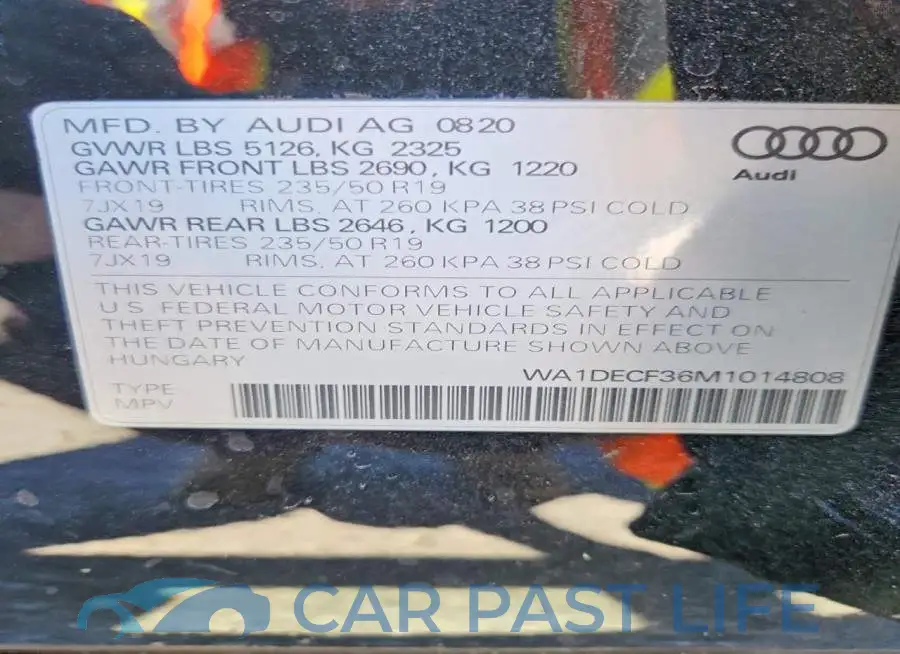 WA1DECF36M1014808# 14