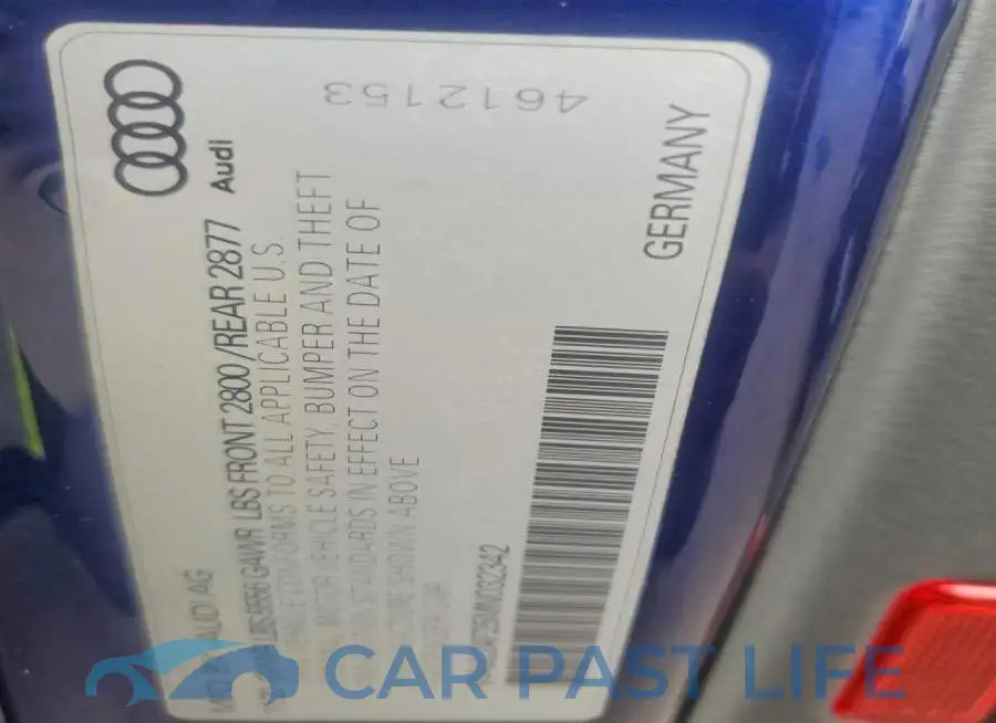 WAUL2AF25MN032342# 12