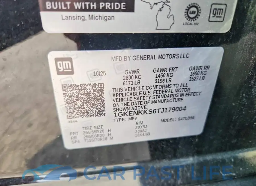 1GKENKKS6TJ179004# 13