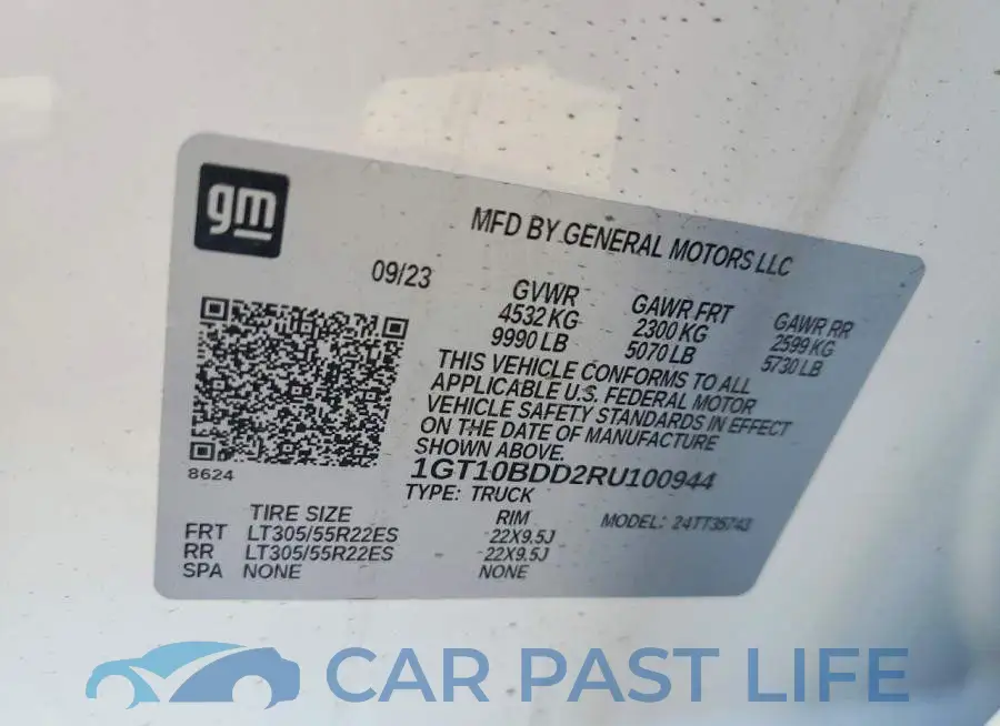 1GT10BDD2RU100944# 12