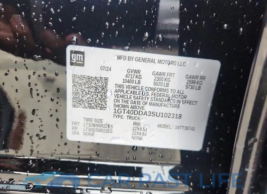 1GT40DDA3SU102318# 12