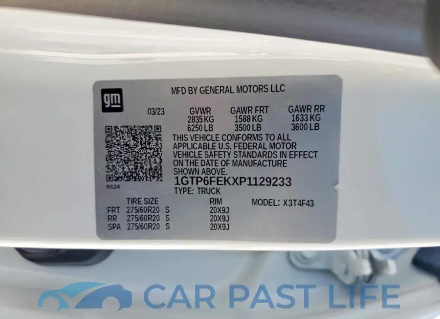 1GTP6FEKXP1129233# 12