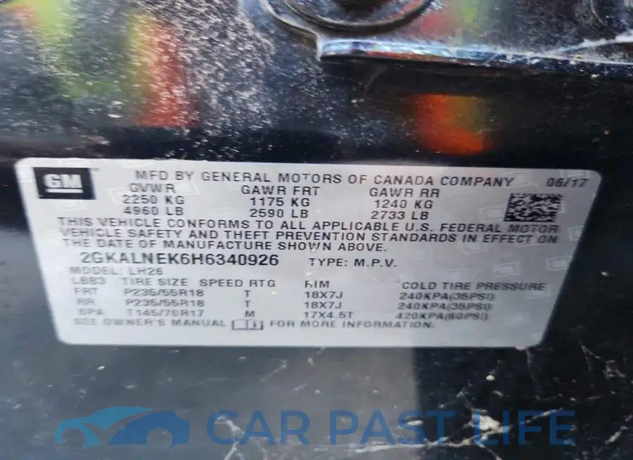 2GKALNEK6H6340926# 14