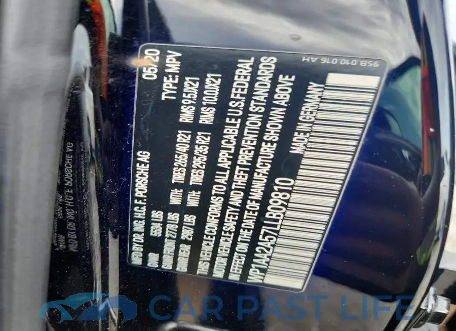 WP1AA2A57LLB09810# 14