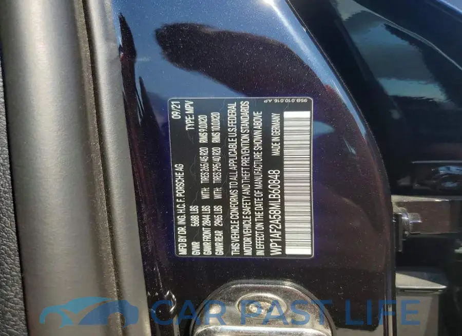WP1AF2A58MLB60848# 13