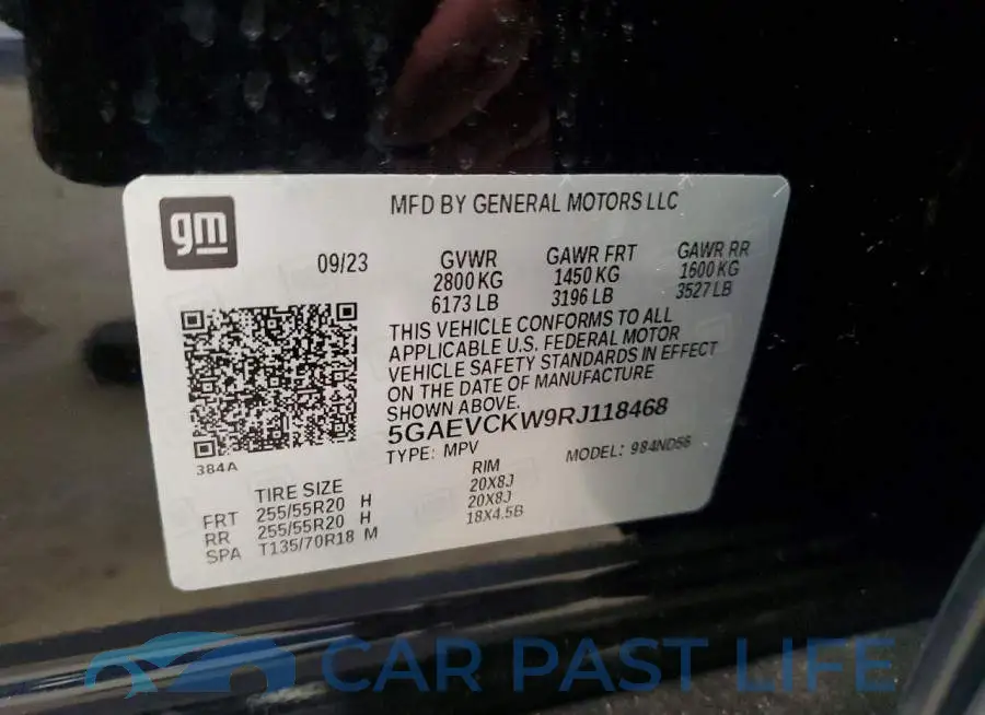 5GAEVCKW9RJ118468# 13