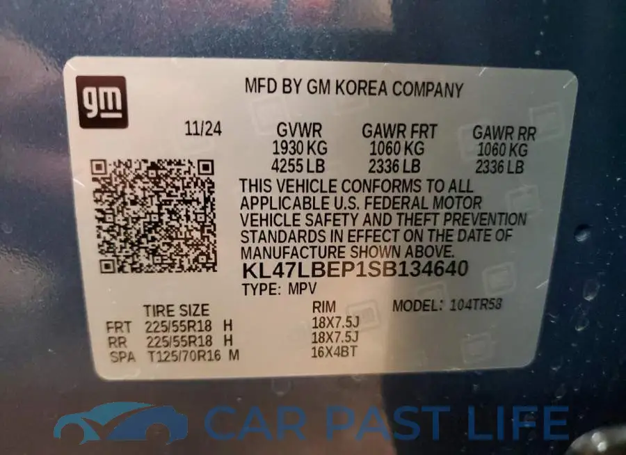 KL47LBEP1SB134640# 12