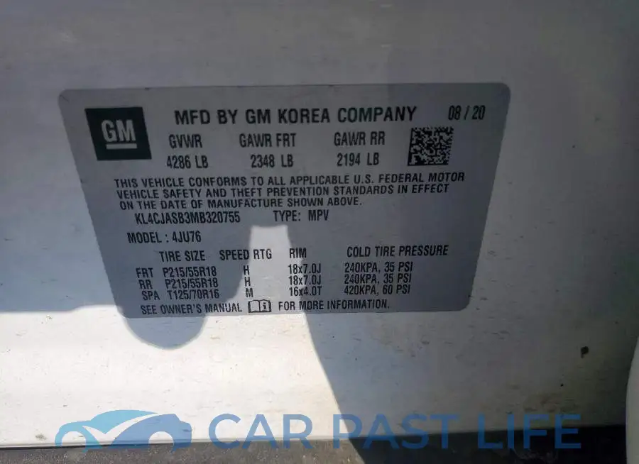 KL4CJASB3MB320755# 12