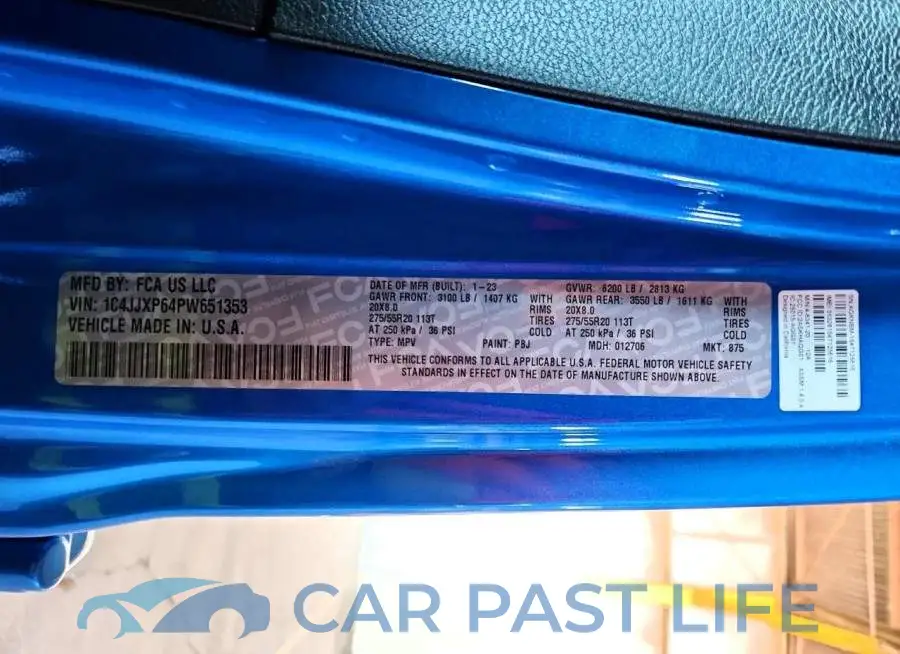 1C4JJXP64PW651353# 12