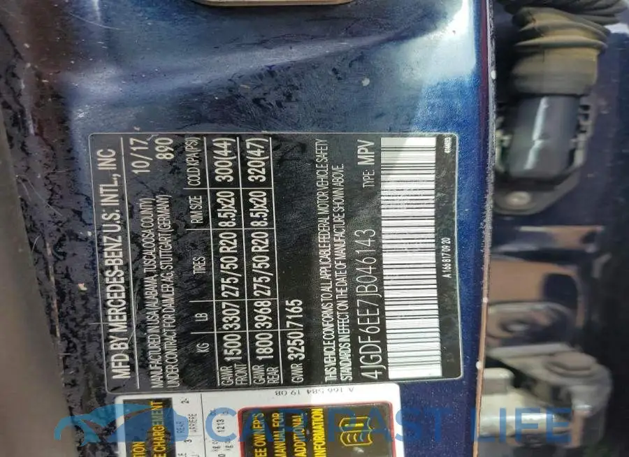 4JGDF6EE7JB046143# 13
