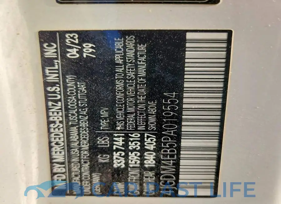 4JGDM4EB5PA019554# 13