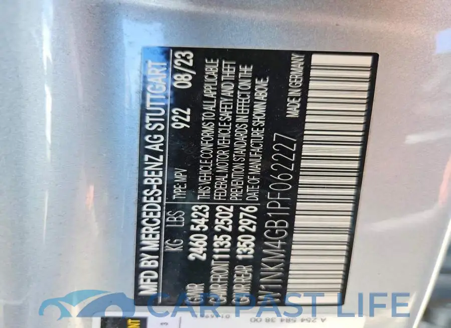 W1NKM4GB1PF062227# 14
