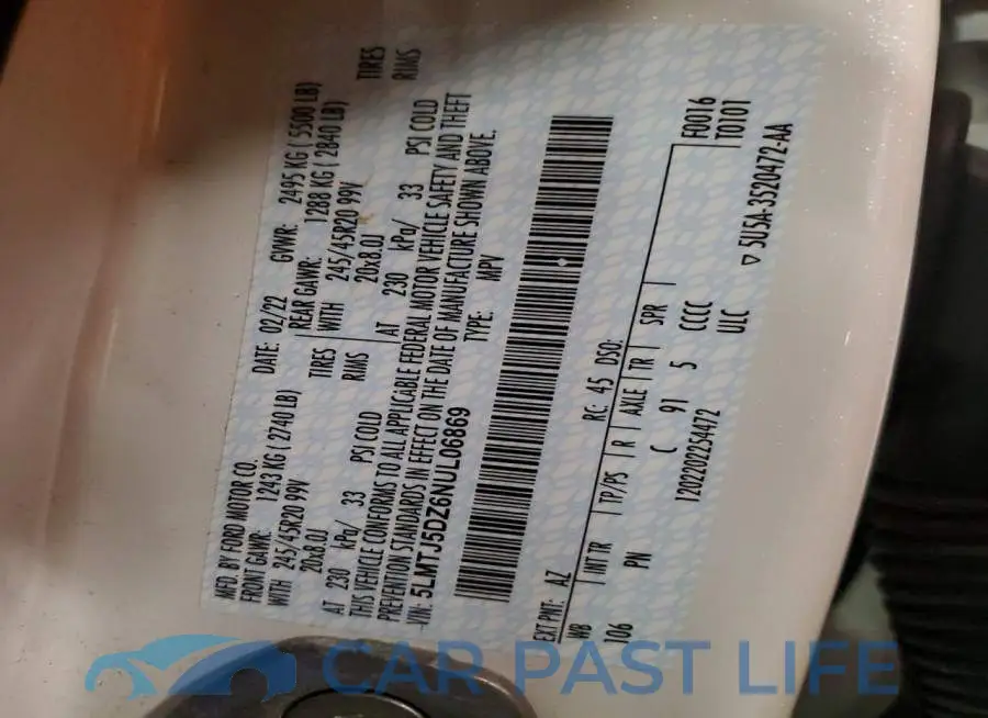 5LMTJ5DZ6NUL06869# 13