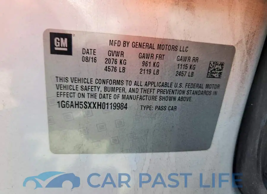 1G6AH5SXXH0119984# 12