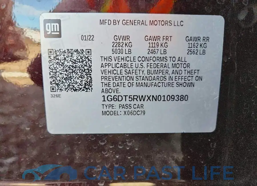 1G6DT5RWXN0109380# 13