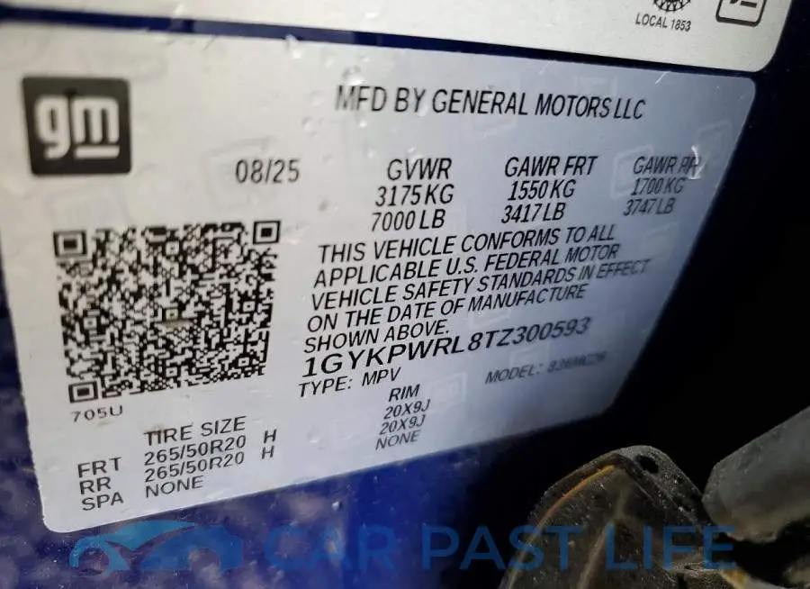 1GYKPWRL8TZ300593# 14