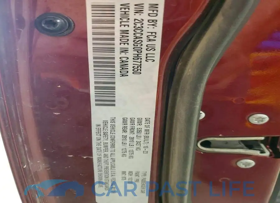 2C3CCASG0PH677550# 12
