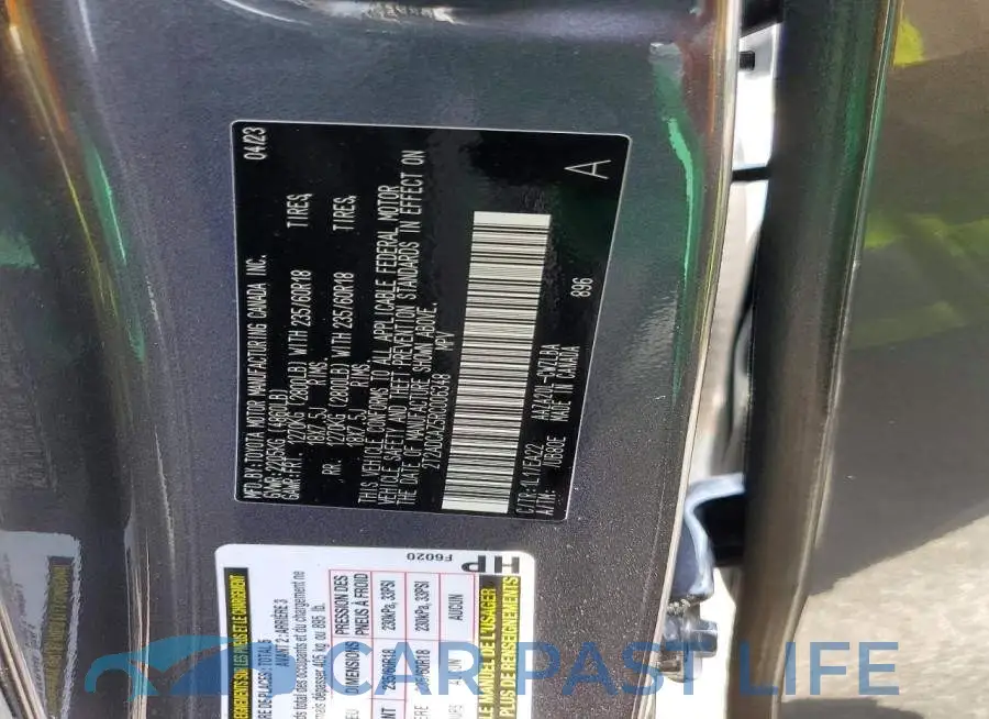 2T2ADCAZ5RC006348# 13