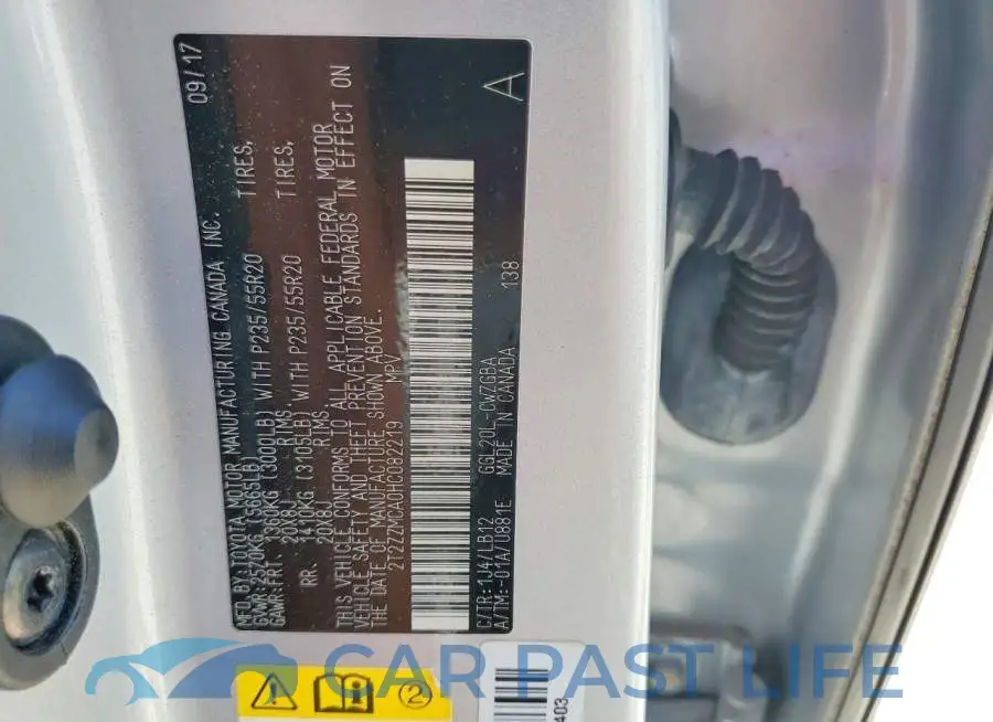 2T2ZZMCA0HC082219# 13